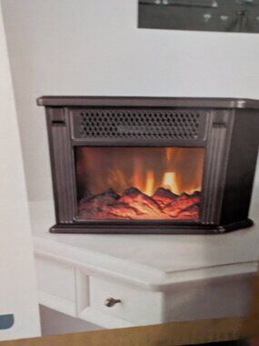 Electric portable fireplace